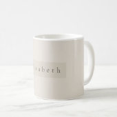 Moderner Namensbecher  Kaffeetasse (VorderseiteRechts)