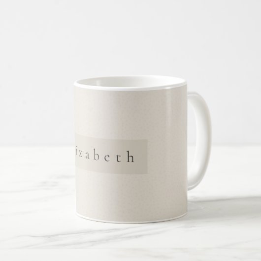 Moderner Namensbecher  Kaffeetasse (VorderseiteRechts)