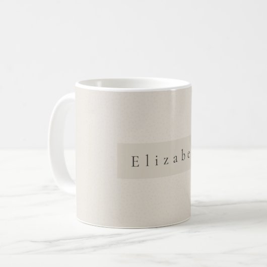Moderner Namensbecher  Kaffeetasse (Vorderseite Links)