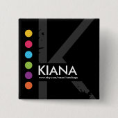 Moderner Namensschild Button (Vorderseite)