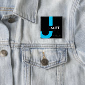 Moderner Namensschild Button (Beispiel)