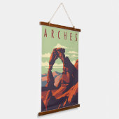 Moderner Nationalpark des Mittelalters Wandteppich Mit Holzrahmen (Gewinkelt)