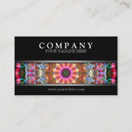 Moderner Natur-LiebeMandala Visitenkarte