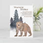 Moderner Naturbär in Forest Scandi Weihnachten (Stehend Vorderseite)