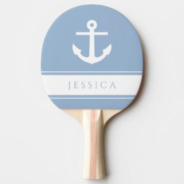 Moderner Nautical Anchor-Individuelle Name Tischtennis Schläger
