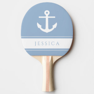 Moderner Nautical Anchor-Individuelle Name Tischtennis Schläger