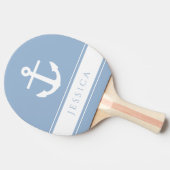 Moderner Nautical Anchor-Individuelle Name Tischtennis Schläger (Seitenansicht)