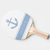 Moderner Nautical Anchor-Individuelle Name Tischtennis Schläger (Seitenansicht)