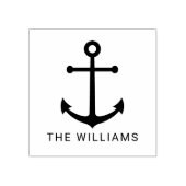Moderner Nautikanker mit Individuelle Name Gummistempel (Prägung)