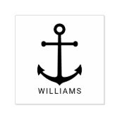 Moderner Nautikanker mit Individuelle Name Permastempel (Design)