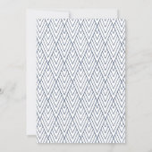 Moderner Navy-Abschluss Ankündigung (Rückseite)