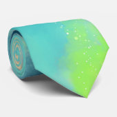 Moderner Nebel des grünen Raumes Abstraktion Wasse Krawatte (Gerollt)