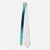 Moderner Nebel des grünen Raumes Abstraktion Wasse Krawatte (Rückseite)