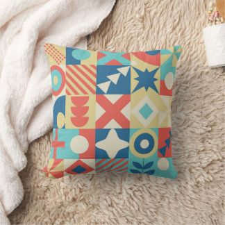 Moderner neo-geometrischer Bauhaus-Stil aus der Mi Kissen