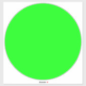 Moderner Neon-grüner Bildschirm hell Grosser Fußbo Aufkleber (Blatt)