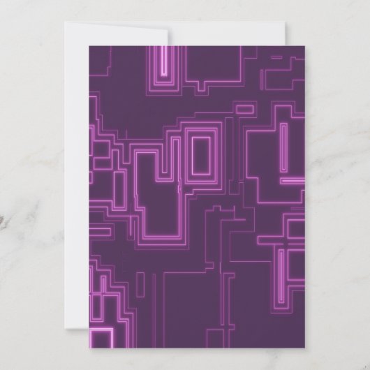 Moderner Neon Video Game Controller Kinder Tee Einladung (Rückseite)