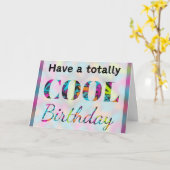 Moderner Neoneffekt Graffiti total Cool Geburtstag Karte (Gelbe Blume)