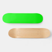 Moderner Neongrüner Bildschirm hell cool Skateboard (Horizontal)