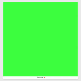 Moderner Neongrüner Bildschirm hell Grosses Quadra Aufkleber