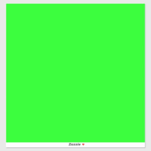 Moderner Neongrüner Bildschirm hell Grosses Quadra Aufkleber (Blatt)