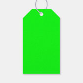 Moderner Neongrüner Bildschirm hell schlicht cool Geschenkanhänger (Rückseite)