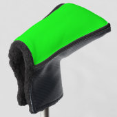 Moderner Neongrüner Bildschirm hell schlicht cool Golf Headcover (3/4 Vorderseite)