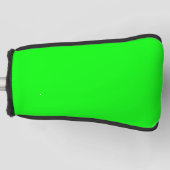 Moderner Neongrüner Bildschirm hell schlicht cool Golf Headcover (Vorderseite)