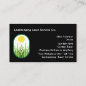 Moderner neuer Landschaftsgärtnerdienst Visitenkarte (Vorderseite)