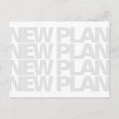 Moderner neuer Plan Hochzeit retten den Termin Ankündigungspostkarte (Vorderseite)