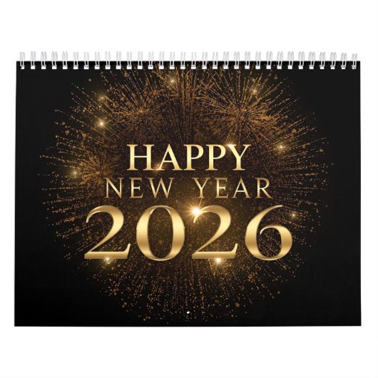 moderner Neujahr 2026 Wandkalender (Titelbild)