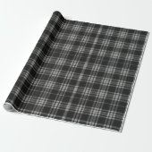 Moderner neutraler Gingham-Karo Tartan Pattern Geschenkpapier (Ungerollt)