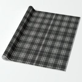 Moderner neutraler Gingham-Karo Tartan Pattern Geschenkpapier