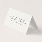 Moderner neutraler Immobilienmakler mit QR-Code Visitenkarten (Rückseite)