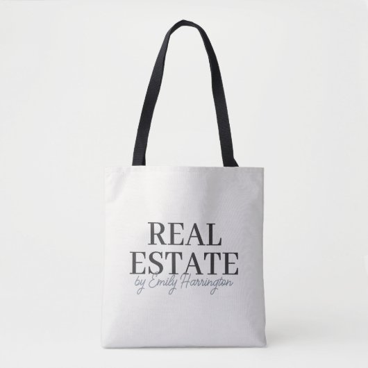 Moderner neutraler Immobilienmakler Tasche (Vorderseite)