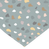 Moderner neutraler Terrazzo-Mustertafel Kurzer Tischläufer (Ecke)