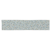 Moderner neutraler Terrazzo-Mustertafel Kurzer Tischläufer (Horizontal)