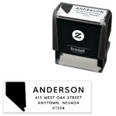 Moderner NEVADA Staat Gestalten Rücksendeadresse Permastempel (Beispiel)