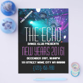 Moderner New Years Party Flyer (Einzeln)