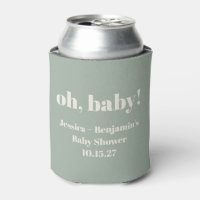Moderner Niedlich Sage Green Baby Dusche Individue