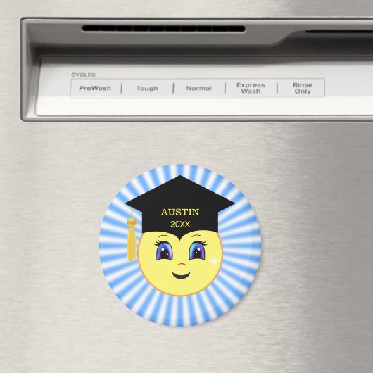 Moderner, Niedlicher Abschluss mit glücklichem Ges Magnet (In Situ (Geschirrspüler))