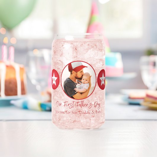 Moderner Niedlicher Baby Keepake Daddy First Vathd Dosenglas (Insitu (Geburtstag))