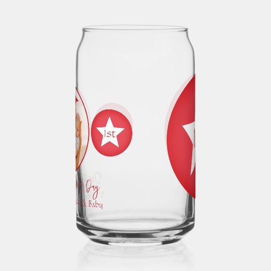 Moderner Niedlicher Baby Keepake Daddy First Vathd Dosenglas (Links)