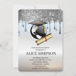 Moderner, Niedlicher Chic Minimalistischer Abschlu Einladung