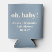 Moderner Niedlicher Duschkopf Blue Baby Dusche Ind Dosenkühler (Vorderseite)