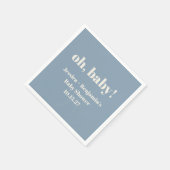 Moderner Niedlicher Duschkopf Blue Baby Dusche Ind Serviette (Ecke)