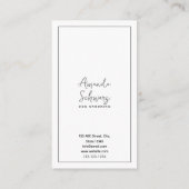 Moderner Niedlicher Husky-Hund Visitenkarte (Rückseite)