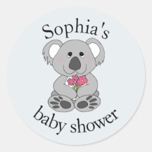 Moderner Niedlicher Koala Bären Cartoon Name Baby 