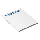 Moderner Niedlicher Navy Blue Light Blue Kinder Le Notizblock (angewinkelt)