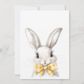 Moderner Niedlicher Ostereier Hunt Rabbit Arch Einladung (Rückseite)