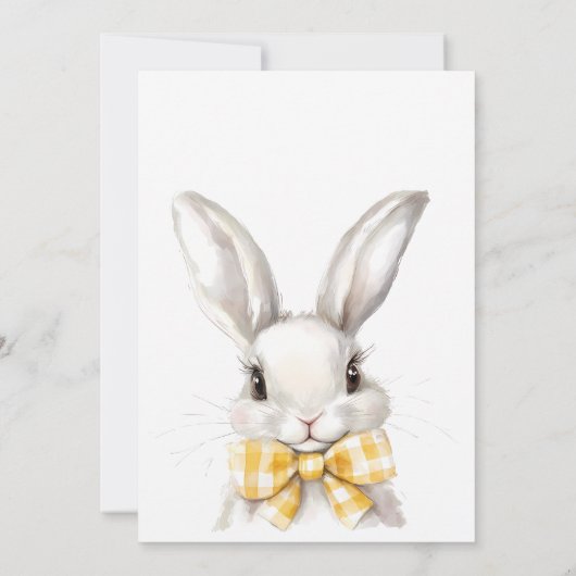 Moderner Niedlicher Ostereier Hunt Rabbit Arch Einladung (Rückseite)